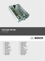 Bosch FAS-420-TM-HB Instrucciones De Montaje