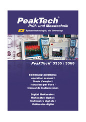 Peaktech 3355 Manual De Instrucciones