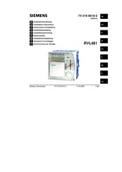 Siemens RVL481 Instrucciones De Montaje