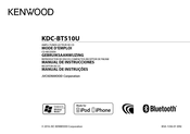 Kenwood KDC-BT510U Manual De Instrucciones