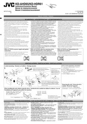 JVC KD-HDR61 Manual De Instrucciones