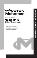 Wavetek Meterman TM45 Manual De Instrucciones