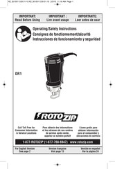 RotoZip DR1 Instrucciones De Funcionamiento Y Seguridad