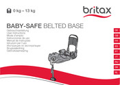 Britax BABY-SAFE BELTED BASE Instrucciones De Uso