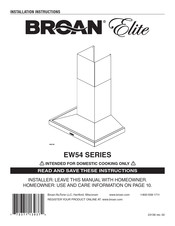 Broan Elite EW54 SERIE Instrucciones De Instalación