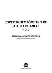 Konica Minolta FD-9 Manual De Instrucciones