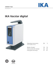 IKA Vacstar digital Instrucciones De Manejo