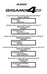 Alesis GIGAMIX 4 CD Manual De Usuario