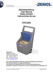 Denios GritCaddy Instrucciones De Uso