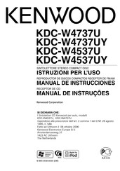 Kenwood KDC-W4537UY Manual De Instrucciones