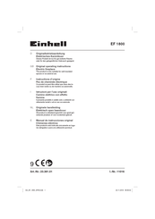 EINHELL EF 1800 Manual De Instrucciones