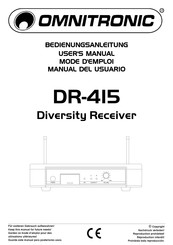 Omnitronic DR-415 Manual Del Usuario