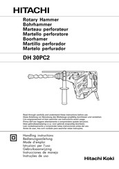 Hitachi Koki DH 30PC2 Instrucciones De Manejo