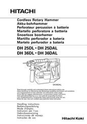 Hitachi Koki DH 25DL Instrucciones De Manejo