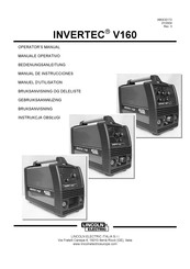 Lincoln Electric INVERTEC V160 Manual De Instrucciones