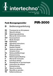 INTERTECHNO PIR-3000 Manual De Instrucciones