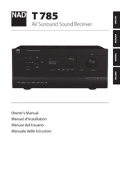 NAD T 785 Manual Del Usuario