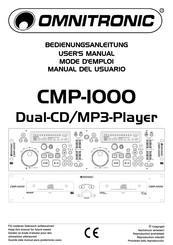 Omnitronic CMP-1000 Manual Del Usuario