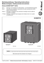 ProMinent DULCOMETER D2C Tipo D Instrucciones De Servicio