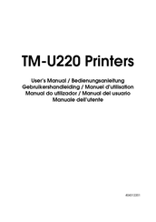 Epson TM-U220 Manual Del Usuario