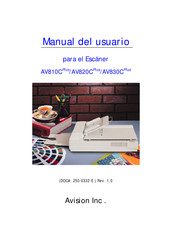 Avision AV830C Plus Manual Del Usuario