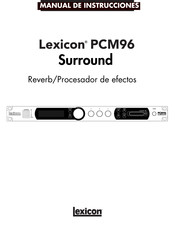 Lexicon PCM96 Surround Manual De Instrucciones