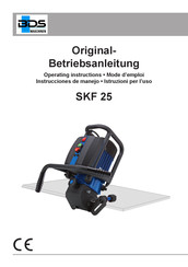 BDS Maschinen SKF 25 Instrucciones De Manejo