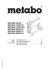 Metabo MIG MAG 165 SP Manual De Uso