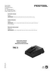 Festool TRC 3 Manual De Instrucciones