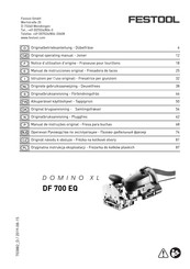 Festool DOMINO XL DF 700 EQ Manual De Instrucciones