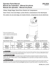 Sanborn LA1983012 Manual Del Operador - Manual De Piezas