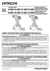 Hitachi Koki WH 12DMR Manual De Instrucciones