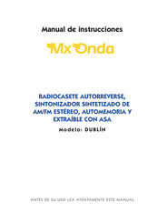 Mx Onda DUBLÍN Manual De Instrucciones