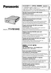 Panasonic TY-FB10HD Manual De Instrucciones