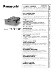 Panasonic TY-FB11DD Manual De Instrucciones