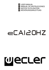 Ecler eCA120HZ Manual De Instrucciones