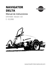 Hardi NAVIGATOR DELTA 4000 Manual De Instrucciones