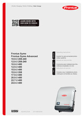 Fronius Symo 15.0-3 480 Manual De Instrucciones