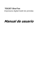 Polyprint TEXJET ShorTee Manual De Usuario