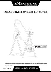 Exerpeutic SureLock 475SL Manual Del Usuario