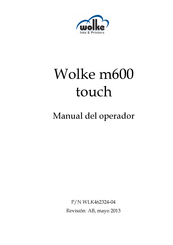 Wolke m600 touch Manual Del Operador