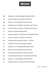 Miele XCI-Box Instrucciones De Manejo Y Montaje