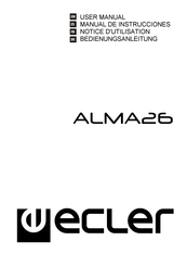 Ecler ALMA26 Manual De Instrucciones