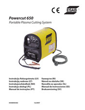 ESAB Powercut 650 Manual De Instrucciones