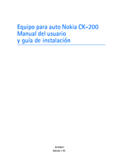 Nokia CK-200 Manual Del Usuario