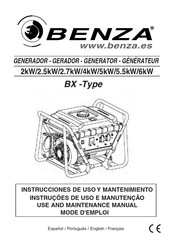 benza BX 5kW Instrucciones De Uso