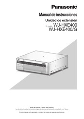 Panasonic WJ-HXE400 Manual De Instrucciones