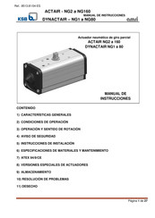 KSB DYNACTAIR NG80 Manual De Instrucciones