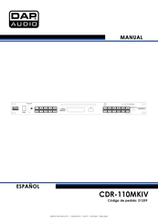 DAP Audio CDR-110MKIV Manual De Instrucciones