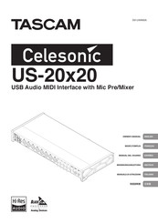 Tascam Celesonic US-20x20 Manual Del Usuario